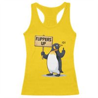 Penguins Resist Racerback Tank Top Flippers Up Protest