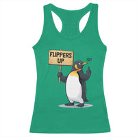 Penguins Resist Racerback Tank Top Flippers Up Protest