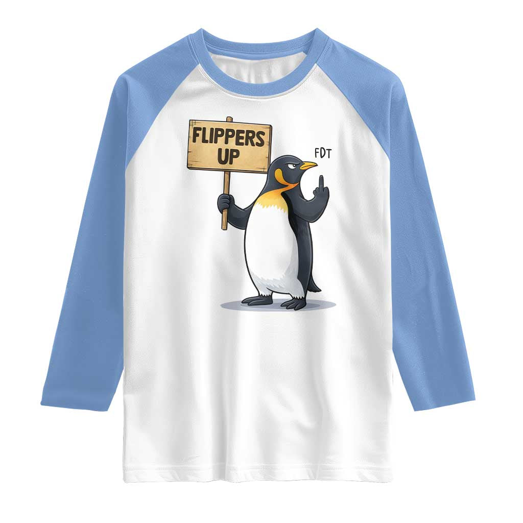 Penguins Resist Raglan Shirt Flippers Up Protest