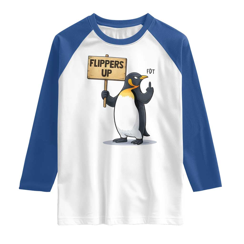 Penguins Resist Raglan Shirt Flippers Up Protest