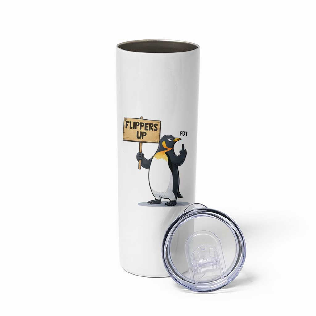 Penguins Resist Skinny Tumbler Flippers Up Protest