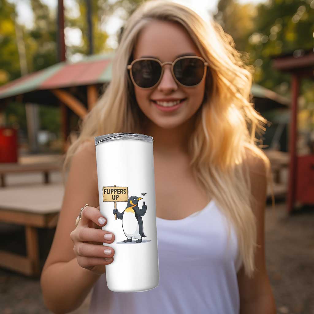 Penguins Resist Skinny Tumbler Flippers Up Protest