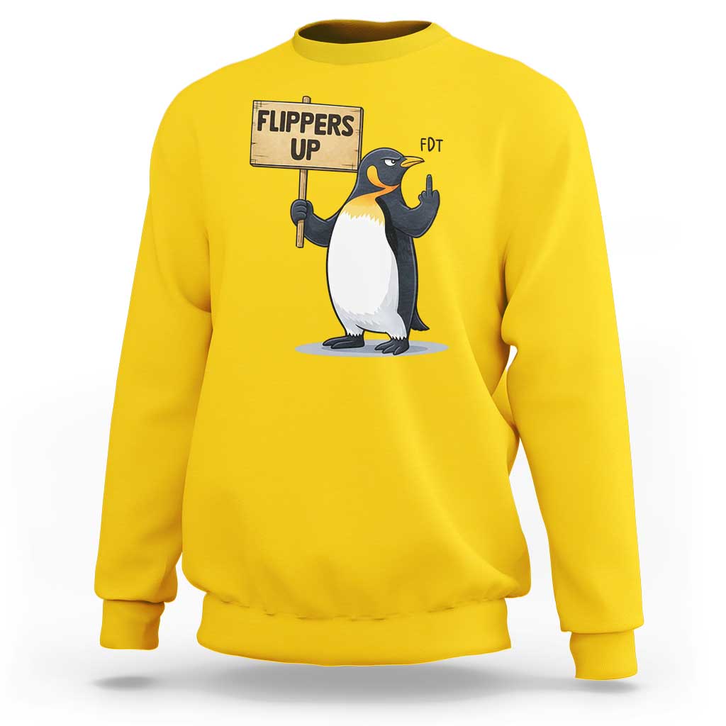 Penguins Resist Sweatshirt Flippers Up Protest