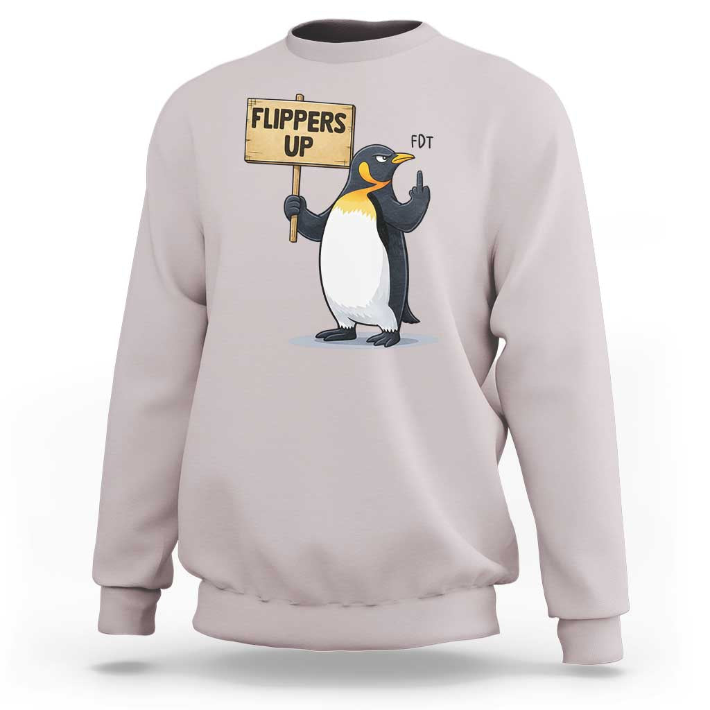 Penguins Resist Sweatshirt Flippers Up Protest
