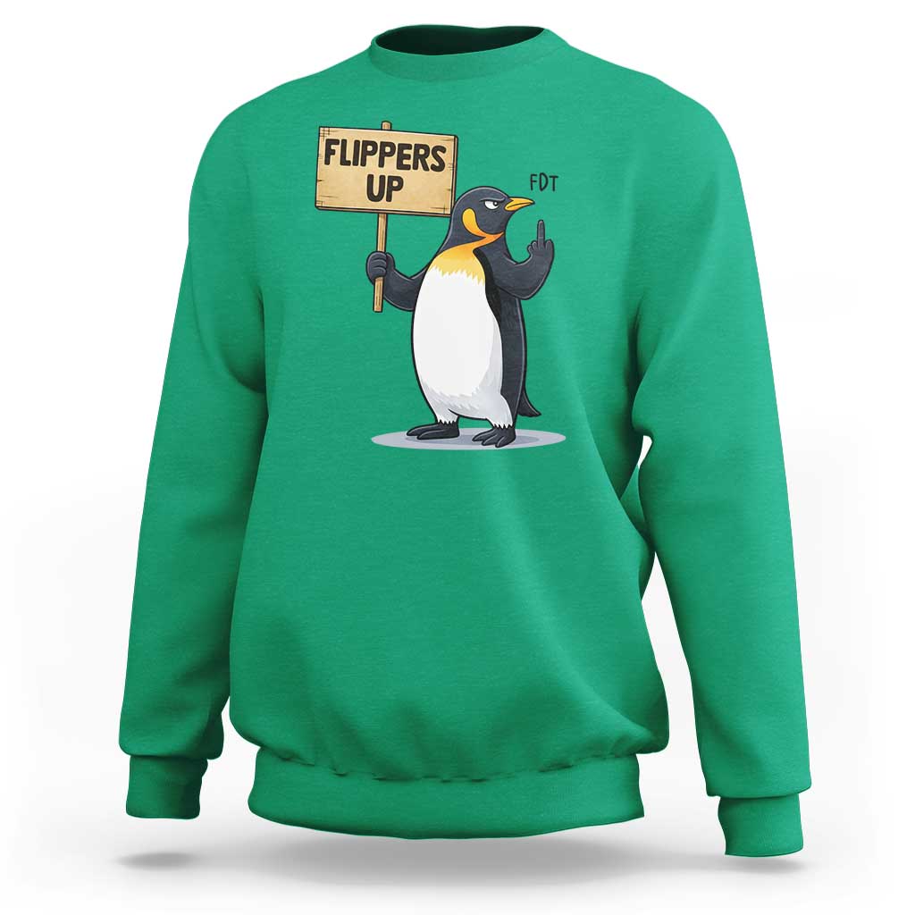 Penguins Resist Sweatshirt Flippers Up Protest