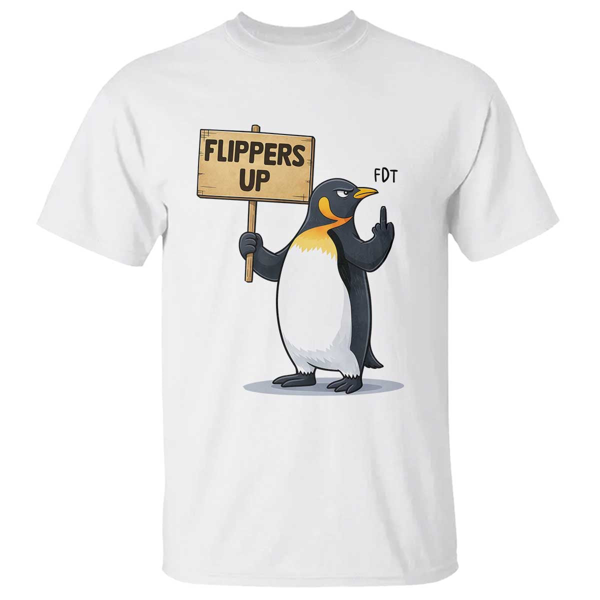 Penguins Resist T Shirt Flippers Up Protest