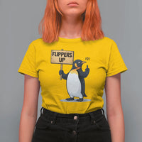 Penguins Resist T Shirt For Women Flippers Up Protest
