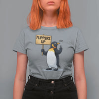 Penguins Resist T Shirt For Women Flippers Up Protest