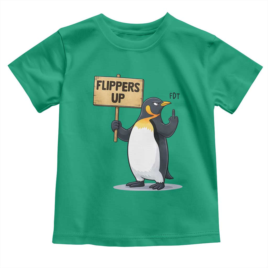 Penguins Resist Toddler T Shirt Flippers Up Protest
