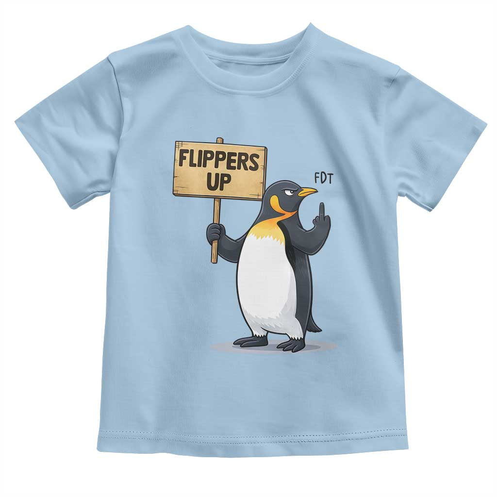 Penguins Resist Toddler T Shirt Flippers Up Protest