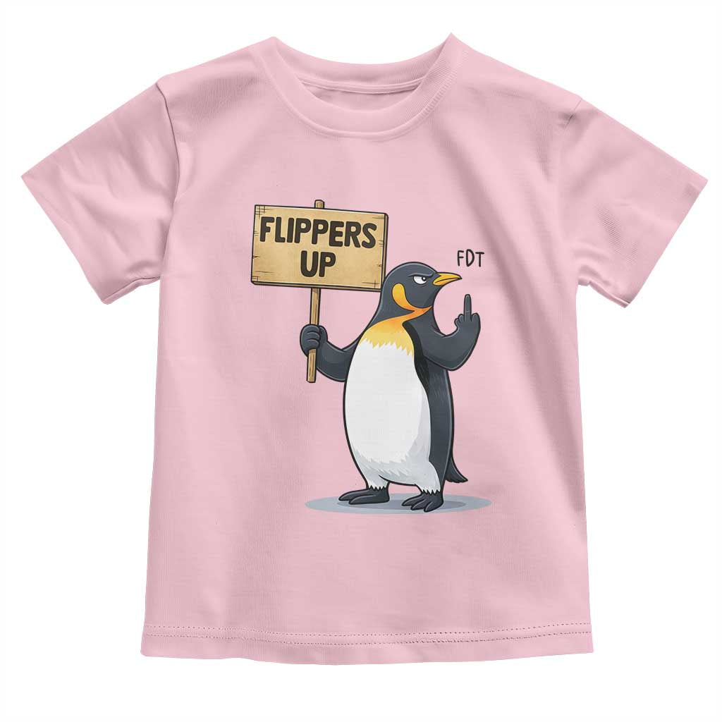 Penguins Resist Toddler T Shirt Flippers Up Protest