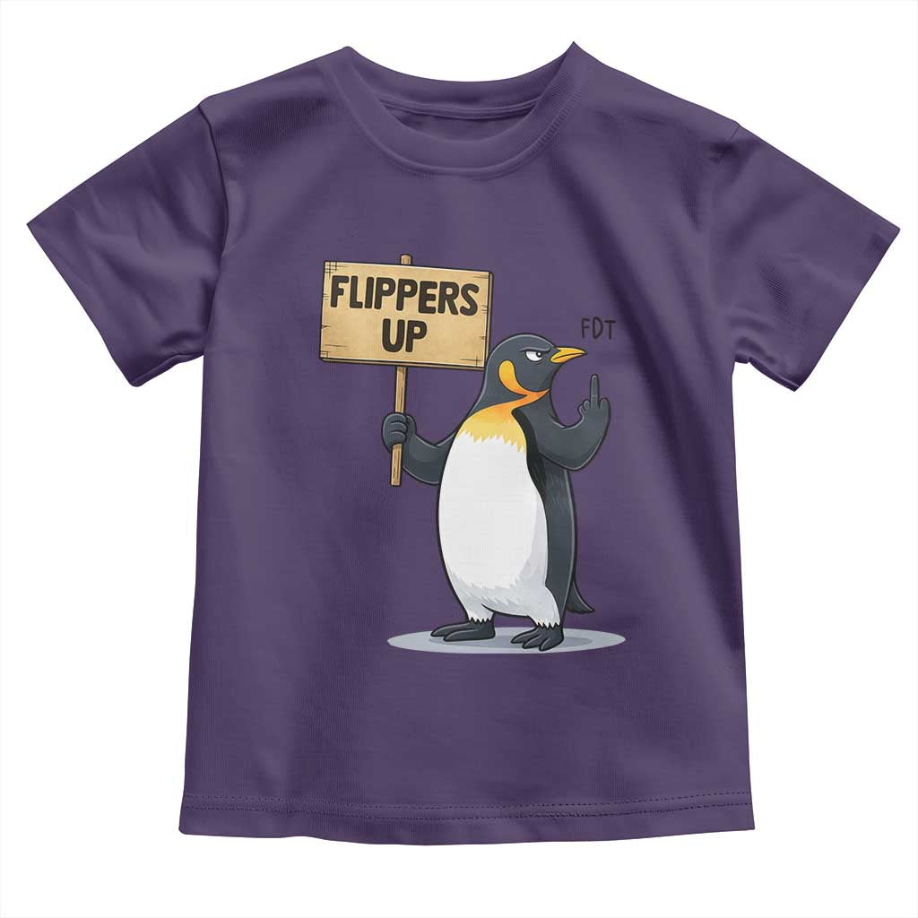 Penguins Resist Toddler T Shirt Flippers Up Protest