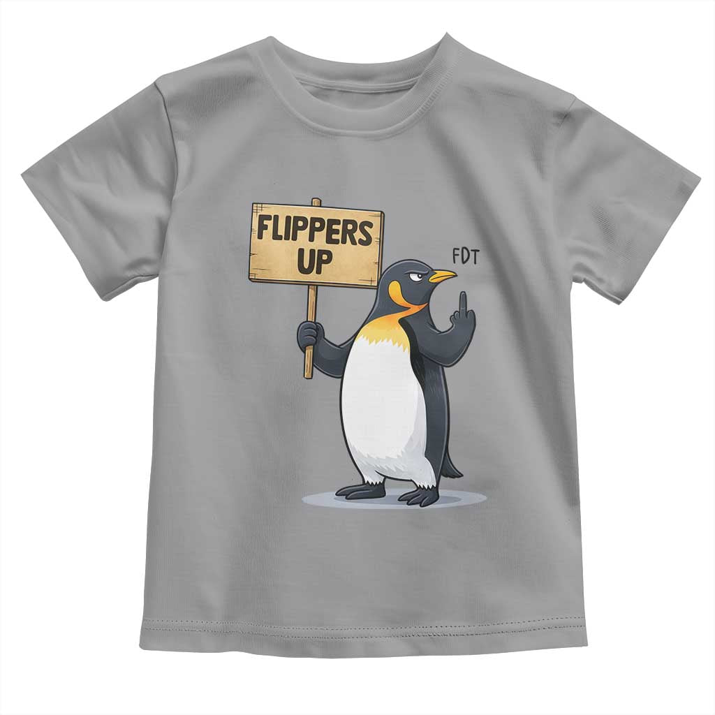 Penguins Resist Toddler T Shirt Flippers Up Protest