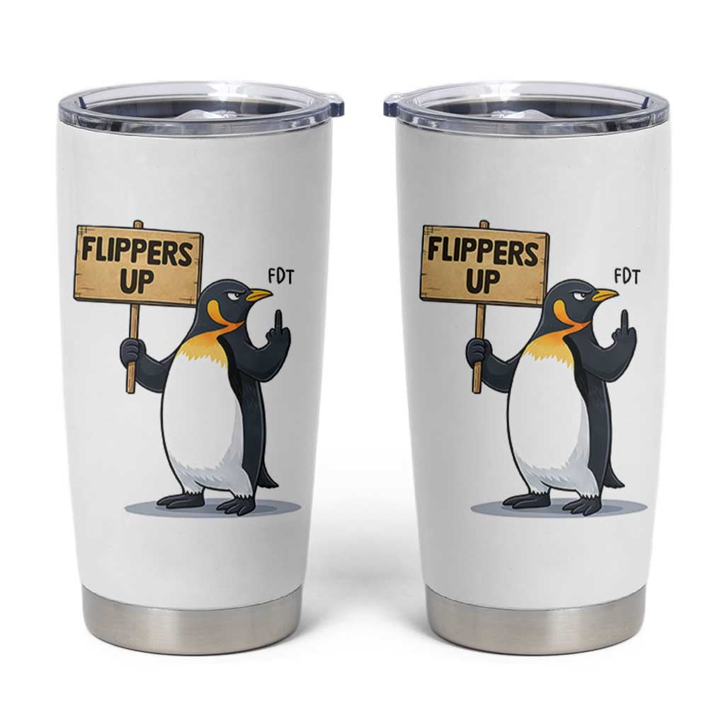 Penguins Resist Tumbler Cup Flippers Up Protest