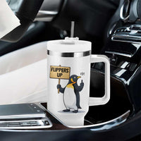 Penguins Resist Tumbler With Handle Flippers Up Protest