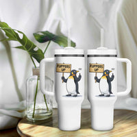 Penguins Resist Tumbler With Handle Flippers Up Protest