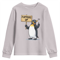 Penguins Resist Youth Sweatshirt Flippers Up Protest