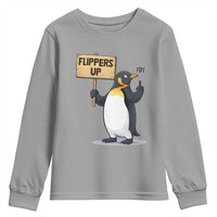 Penguins Resist Youth Sweatshirt Flippers Up Protest