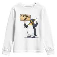Penguins Resist Youth Sweatshirt Flippers Up Protest