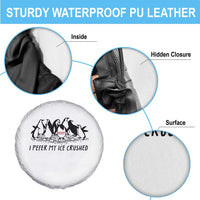 Funny Penguins Resist Protest Spare Tire Cover I Pefer My Ice Crushed
