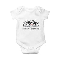 Funny Penguins Resist Protest Baby Onesie I Pefer My Ice Crushed