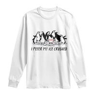 Funny Penguins Resist Protest Long Sleeve Shirt I Pefer My Ice Crushed