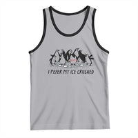 Funny Penguins Resist Protest Tank Top I Pefer My Ice Crushed