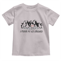 Funny Penguins Resist Protest Toddler T Shirt I Pefer My Ice Crushed