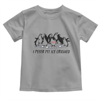 Funny Penguins Resist Protest Toddler T Shirt I Pefer My Ice Crushed