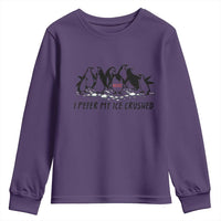 Funny Penguins Resist Protest Youth Sweatshirt I Pefer My Ice Crushed