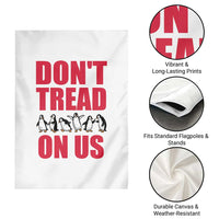 Funny Penguins Resist Protest Garden Flag Don't Tread On Us