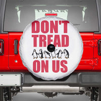 Funny Penguins Resist Protest Spare Tire Cover Don't Tread On Us