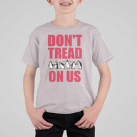 Funny Penguins Resist Protest T Shirt For Kid Don't Tread On Us