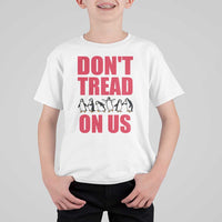 Funny Penguins Resist Protest T Shirt For Kid Don't Tread On Us