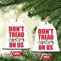 Funny Penguins Resist Protest Ceramic Ornament Don't Tread On Us