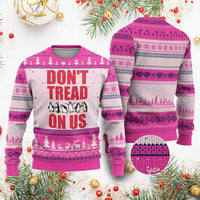 Funny Penguins Resist Protest Ugly Christmas Sweater Don't Tread On Us