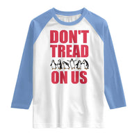 Funny Penguins Resist Protest Raglan Shirt Don't Tread On Us