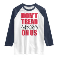 Funny Penguins Resist Protest Raglan Shirt Don't Tread On Us