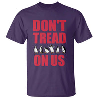 Funny Penguins Resist Protest T Shirt Don't Tread On Us