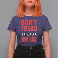 Funny Penguins Resist Protest T Shirt For Women Don't Tread On Us