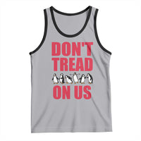 Funny Penguins Resist Protest Tank Top Don't Tread On Us