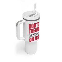 Funny Penguins Resist Protest Tumbler With Handle Don't Tread On Us