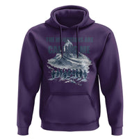 Funny Nihilist Penguin Hiking Hoodie The Mountains Are Calling Me