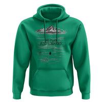 Funny Nihilist Penguin Hiking Hoodie No Plan Just Forward