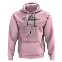 Funny Nihilist Penguin Hiking Hoodie No Plan Just Forward