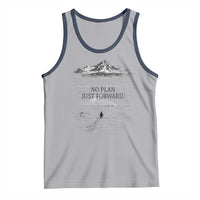Funny Nihilist Penguin Hiking Tank Top No Plan Just Forward