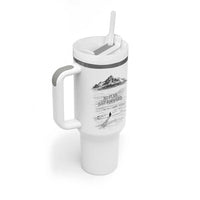 Funny Nihilist Penguin Hiking Tumbler With Handle No Plan Just Forward