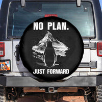 Nihilist Penguin Hiking Meme Spare Tire Cover No Plan Just Forward