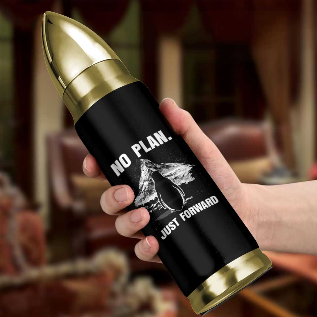 Nihilist Penguin Hiking Meme Bullet Tumbler No Plan Just Forward