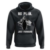Nihilist Penguin Hiking Meme Hoodie No Plan Just Forward